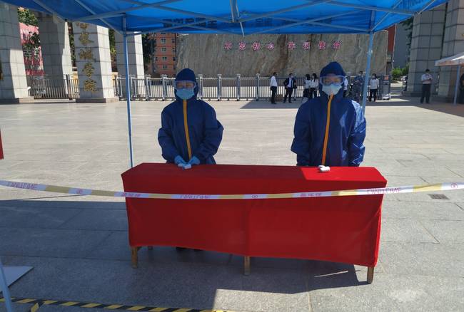 beat365官网组织开展第二次复学复课疫情防控模拟演练