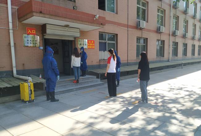 beat365官网组织开展第二次复学复课疫情防控模拟演练
