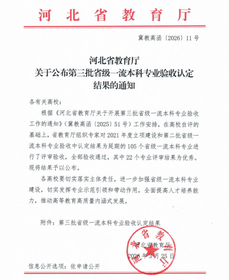 喜报！beat365英国官网电子信息工程专业顺利通过 河北省第三批省级一流本科专业验收