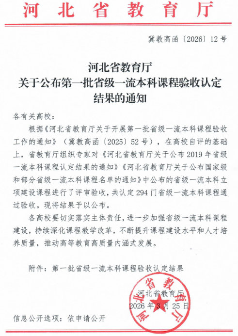 beat365官网5门课程全部通过第一批省级一流本科课程验收