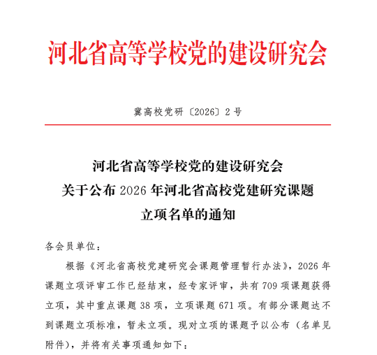 喜报！beat365官网党建课题研究工作斩获佳绩实现历史性突破